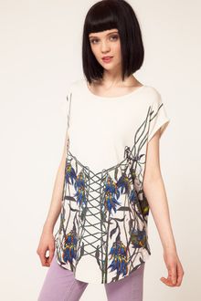 Hermione De Paula Jersey Tee With Placement Print - Lyst