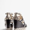 Kors By Michael Kors Cardwell Snake Wedge Sandal in Black (snake) - Lyst
