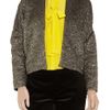 Lanvin Metallic Bouclé Jacket in Gold - Lyst