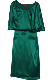 Lanvin Asymmetric Silksatin Dress - Lyst