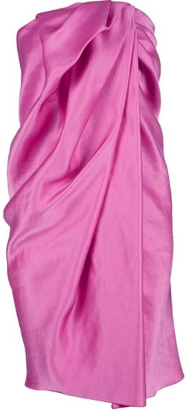 Lanvin Vintage Draped Sleeveless Dress - Lyst