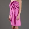 Lanvin Vintage Draped Sleeveless Dress in Pink - Lyst