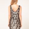 Oasis Animal Sequin Dress in Gray (multi) - Lyst