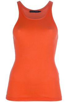 Ralph Lauren Blue Label Ribbed Vest Top - Lyst