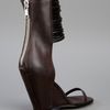 Rick Owens Leather Sandals in Brown - Lyst