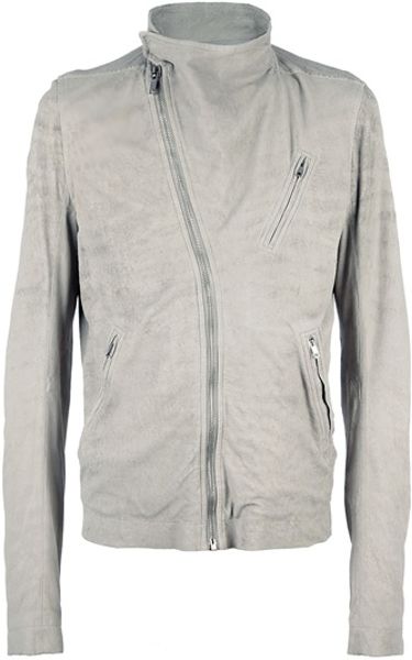 Rick Owens Biker Jacket in Beige for Men (nude) - Lyst
