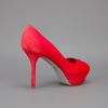 Sergio Rossi Peep Toe Shoe in Red - Lyst