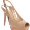 Stuart Weitzman Beside Peep Toe Pump in Brown (nude) - Lyst