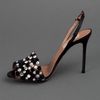 Valentino Open Toe Sandal in Black - Lyst