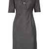 Valentino Roma Stretch Wool and Silkblend Dress in Gray - Lyst