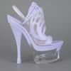 Versace Cutout Sandal in Purple - Lyst