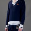 Vivienne Westwood Vneck Logo Jumper in Blue for Men - Lyst