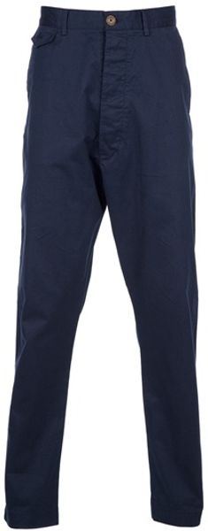 Vivienne Westwood Drop Crotch Chino in Blue for Men (navy) - Lyst