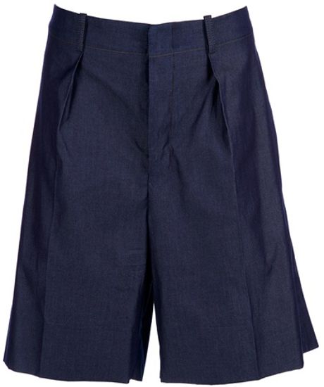 Yves Saint Laurent Formal Short in Blue for Men - Lyst