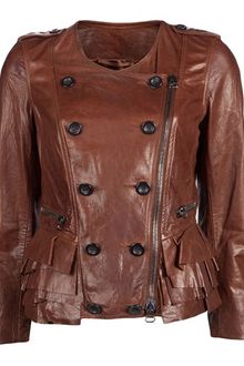 3.1 Phillip Lim Motorcycle Ruffle Jacket - Lyst