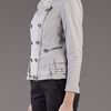 3.1 Phillip Lim Motorcycle Ruffle Jacket in Gray (grey) - Lyst