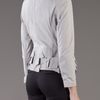 3.1 Phillip Lim Motorcycle Ruffle Jacket in Gray (grey) - Lyst
