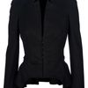 Alexander Mcqueen Peplum Waist Jacket in Black - Lyst