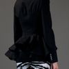 Alexander Mcqueen Peplum Waist Jacket in Black - Lyst