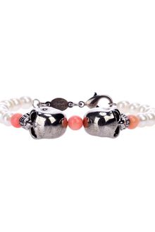 Alexander McQueen Double Skull Bracelet - Lyst