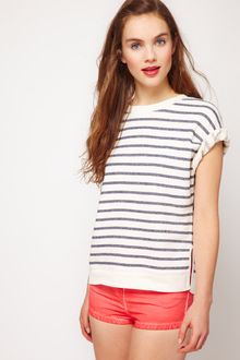 ASOS Collection Asos Top in Loop Back Marl - Lyst