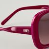 Balenciaga Twisted Temple Sunglasses in Purple (fuchsia) - Lyst