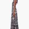 Balmain Spiral Print Silk Dress in Gray (charcoal) - Lyst
