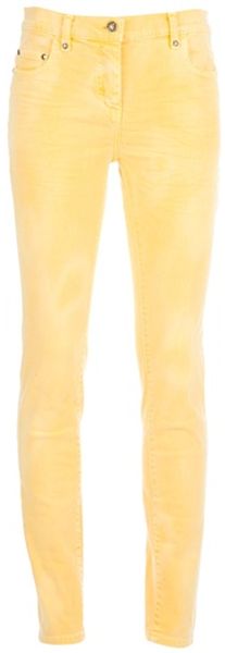 Balmain Classic Skinny Jean in Yellow - Lyst