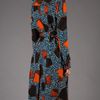Burberry Prorsum Printed Coat in Blue - Lyst