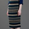 Burberry Prorsum Striped Pencil Skirt in Blue - Lyst