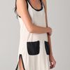 By Malene Birger Elasiu Mini Tank Dress in Beige (black) - Lyst