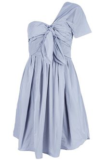 Carven Asymmetric Taffeta Dress - Lyst