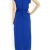 Charlie By Matthew Zink Charlie Silkchiffon Maxi Shirt Dress in Blue (cobalt) - Lyst