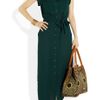 Charlie By Matthew Zink Charlie Silkchiffon Maxi Shirt Dress in Green - Lyst