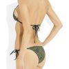 Charlie By Matthew Zink Charlie Metallic Triangle Bikini in Black (teal) - Lyst