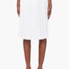 Chloé Milk White Pleated Silk Skirt in White - Lyst