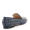 Christian Louboutin Rolling Spike Slipper Shoes in Blue (navy) - Lyst