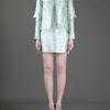 Christopher Kane Collarless Hanne Jacket in Green - Lyst