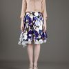 Diane Von Furstenberg Floral Full Skirt in Blue (floral) - Lyst