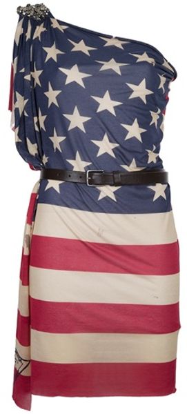 DSquared2 American Flag Dress - Lyst