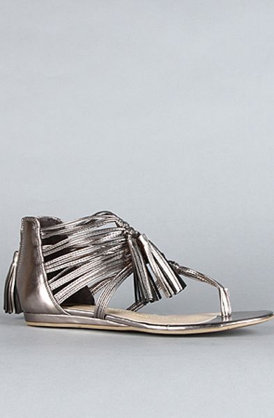 Dv By Dolce Vita The Ilana Sandal in Dark Silver Flash Stella in Silver - Lyst