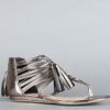 Dv By Dolce Vita The Ilana Sandal in Dark Silver Flash Stella in Silver - Lyst