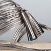 Dv By Dolce Vita The Ilana Sandal in Dark Silver Flash Stella in Silver - Lyst
