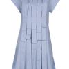 Fendi Pleated Dress in Blue - Lyst