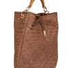 Ferragamo Ceyla Woven Leather Tote in Brown (tan) - Lyst