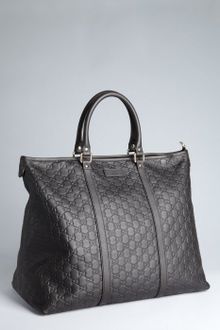 Gucci Ssima Leather Large Tote - Lyst