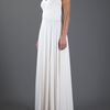 Halston Heritage Ruched Dress in White - Lyst