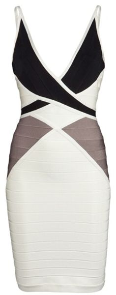 Hervé Léger Ines Colorblock Dress - Lyst