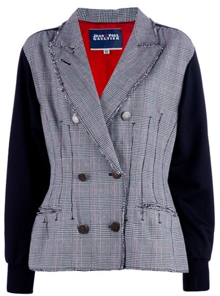 Jean Paul Gaultier Print Jacket in Gray (grey) - Lyst