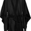 Kiki De Montparnasse Amour Collection Silkcharmeuse Robe in Black - Lyst